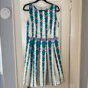 Colorful Polka Dot Sleeveless Dress